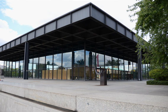 Neue Nationalgalerie, 1968, Berlin. Mies van der Rohe, architect.