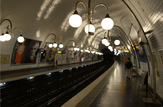 Cité metro station, Paris.