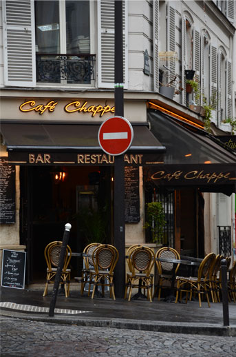 Cafe, Montmarte area of Paris.