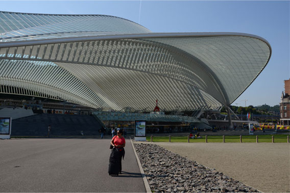 Liège-Guillemins train station, Liège, 2009. Santiago Calatrava, architect.