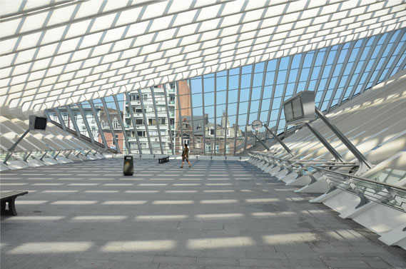 Liège-Guillemins train station, Liège, 2009. Santiago Calatrava, architect.