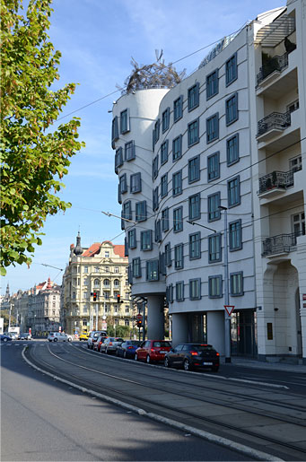 Nationale-Nederlanden building (also know as "The Dancing House"), 1996, Prague. Vlado Milunić, Frank Gehry, architects.
