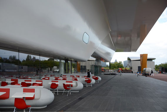 Stedelijk Museum addition, 2012, Amsterdam. Benthem Crouwel, architects.