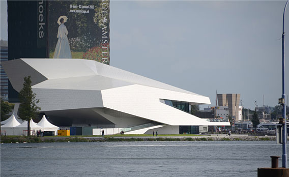 EYE Film Institute Netherlands, 2012, North Amsterdam. Delugan Meissl Associated Architects.