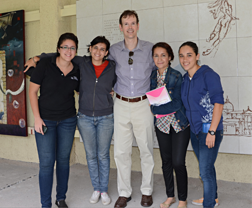 Stephen Schmidt with university of Colima graphic design students