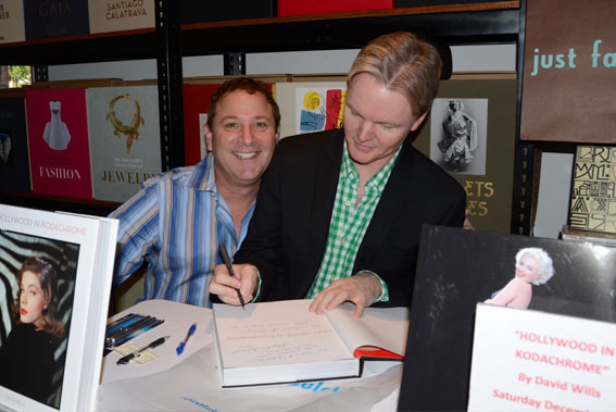 Stephen Monkarsh, Owner, Just Fabulous (left) with David Wills